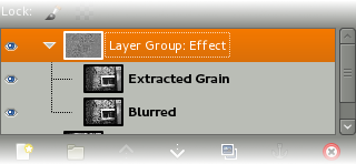 Grupos de capas en Gimp