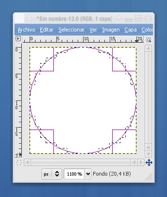 Captura del TUTORIAL de DISEÑO GRÁFICO con GIMP