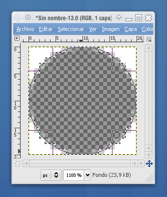 Captura del TUTORIAL de DISEÑO GRÁFICO con GIMP