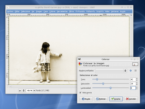 Cómo convertir a tonos sepia nuestras fotos con Gimp by jEsuSdA 8)
