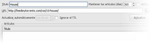 Descargar Series con KTorrent vía RSS