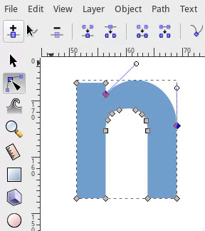 Añadir Nodos - Inkscape 0.91 Añadir Nodos - Inkscape 0.91