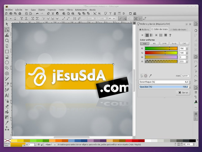 Inkscape 0.91 en el PC de jEsuSdA 8)