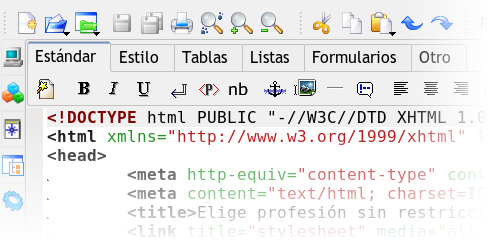 Maquetación HTML con Quanta