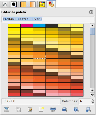 Paleta de color PANTANO en Gimp