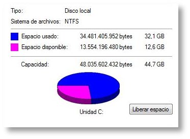 Windows Vista devorador de discos duros