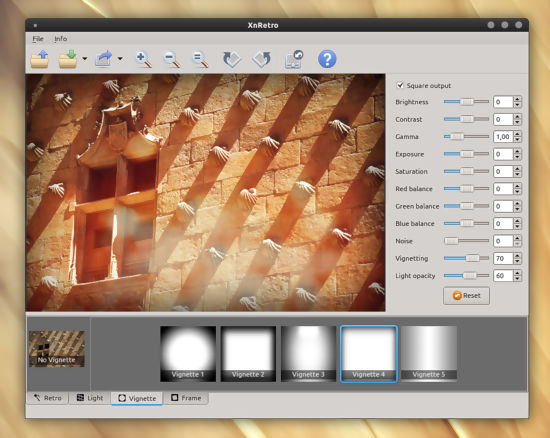 Efectos retro en fotografías con XnRetro en Linux