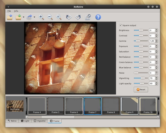 Efectos retro en fotografías con XnRetro en Linux