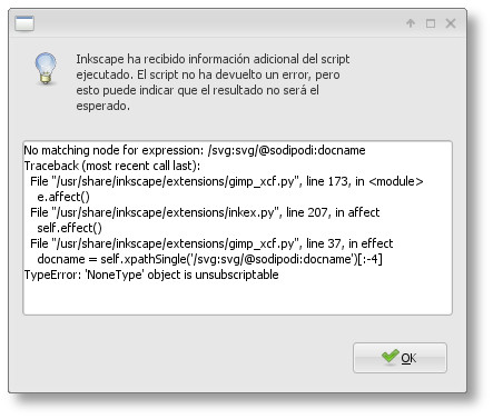 Error de Inkscape al Copiar