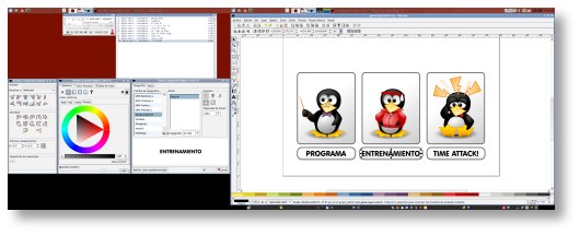 Inkscape en dos monitores