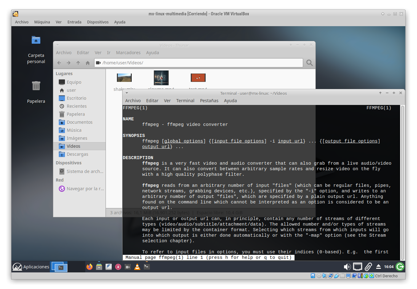Máquina Virtual con Linux