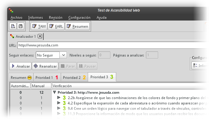 Test de Accesibilidad Web