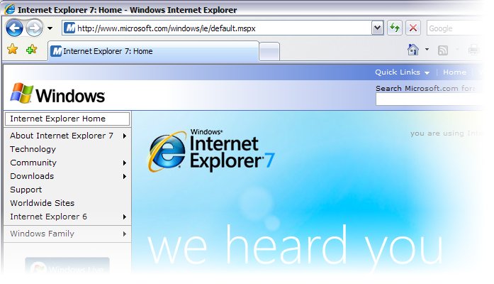 Internet Explorer 7