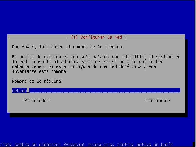 Instalación de Debian