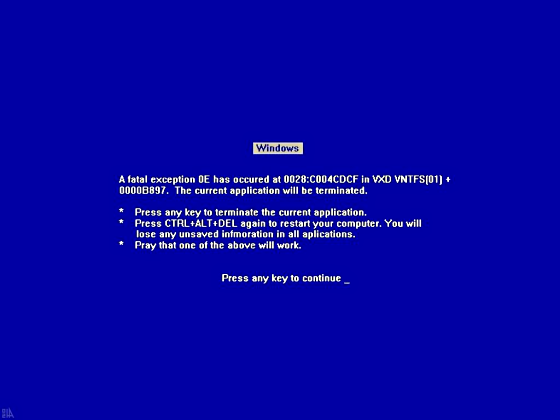 Blue Screen of Death