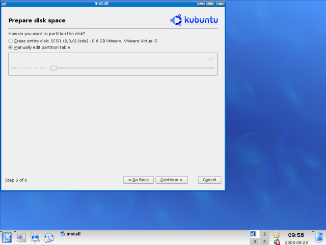 Instalación kubuntu