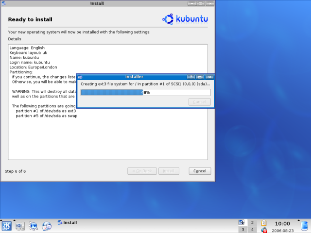 Instalación kubuntu