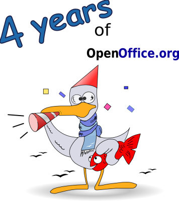 Otto, la mascota de OpenOffice en la escuela