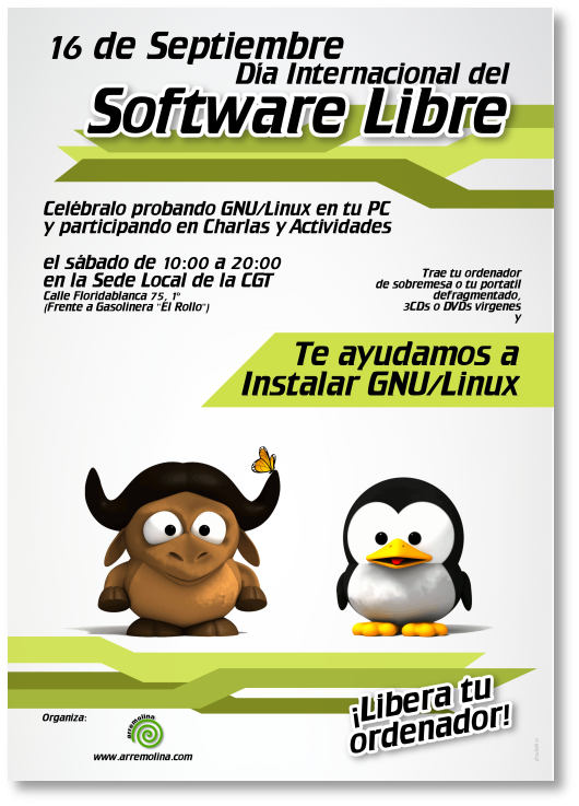 Versión 2 cartel Día del Software Libre